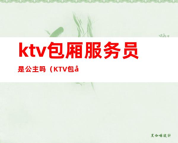 ktv包厢服务员是公主吗(KTV包厢服务员和公主的区别)