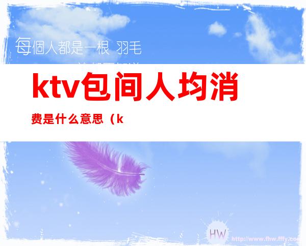 ktv包间人均消费是什么意思(ktv都是包间吗)