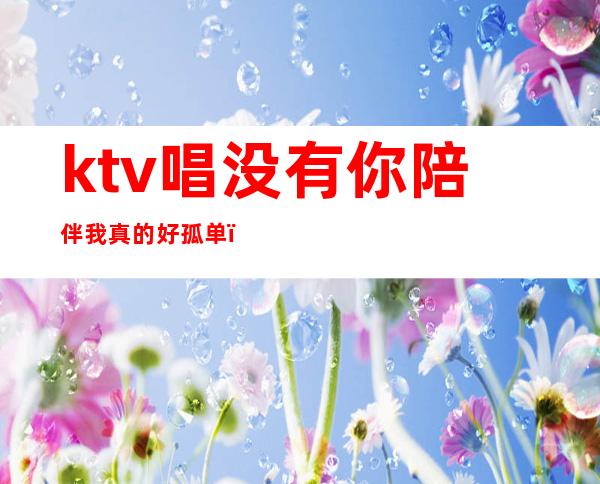 ktv唱没有你陪伴我真的好孤单(歌曲没有我陪伴你真的好孤单)
