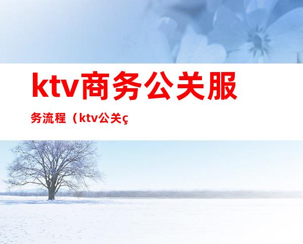 ktv商务公关服务流程(ktv公关经理流程)