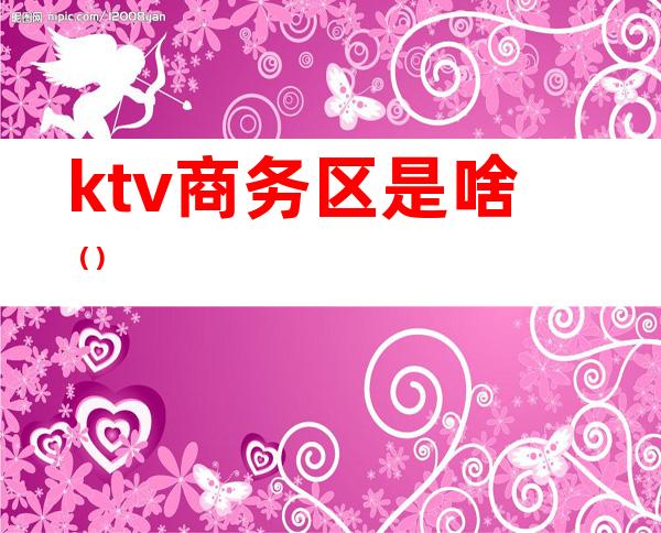 ktv商务区是啥()