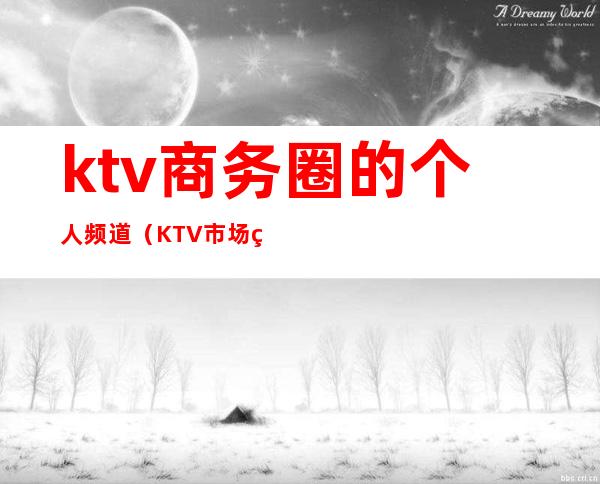 ktv商务圈的个人频道(KTV市场经理)
