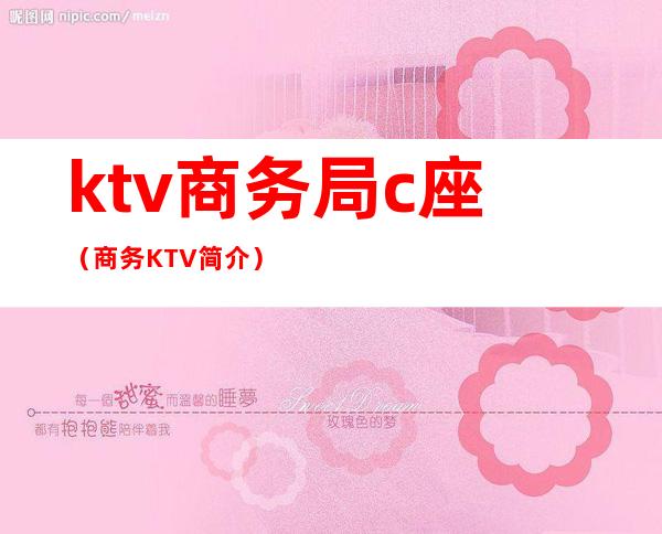 ktv商务局c座（商务KTV简介）