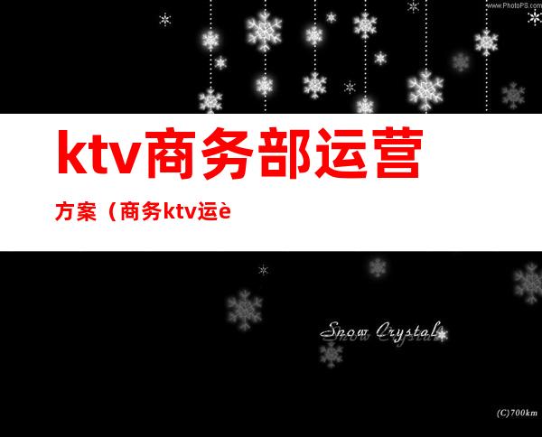 ktv商务部运营方案(商务ktv运营模式)