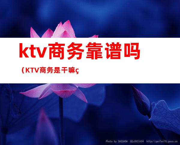 ktv商务靠谱吗(KTV商务是干嘛的)