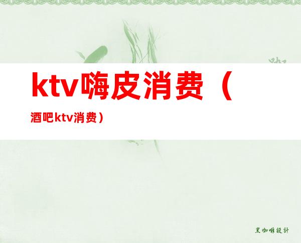 ktv嗨皮消费(酒吧ktv消费)