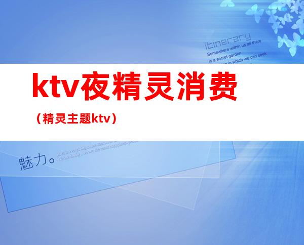 ktv夜精灵消费(精灵主题ktv)