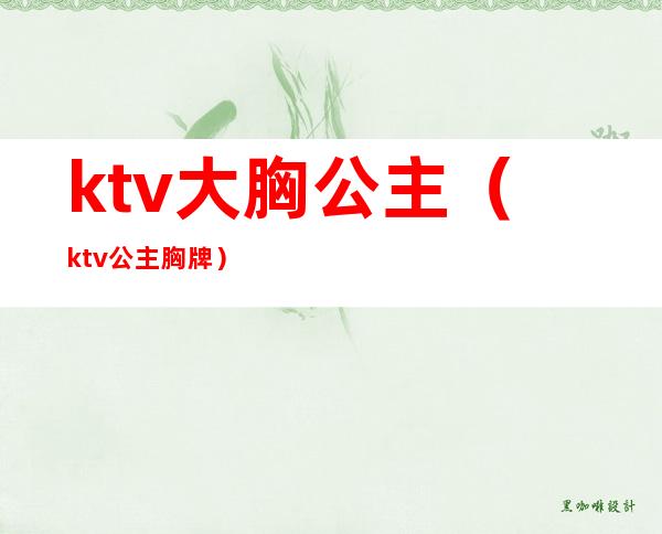 ktv大胸公主(ktv公主胸牌)