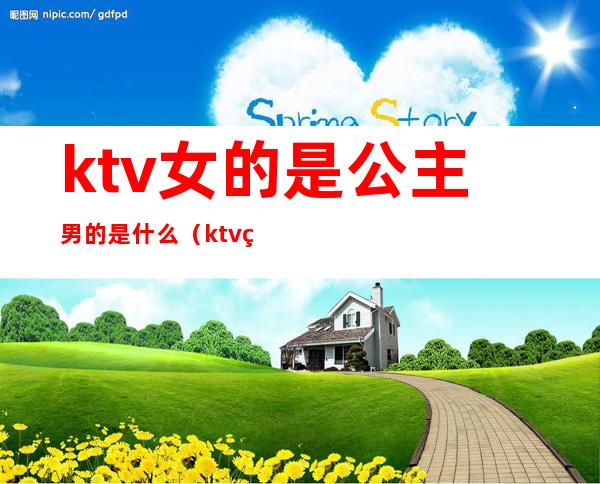 ktv女的是公主男的是什么(ktv男公主叫什么)