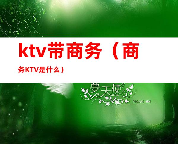 ktv带商务（商务KTV是什么）