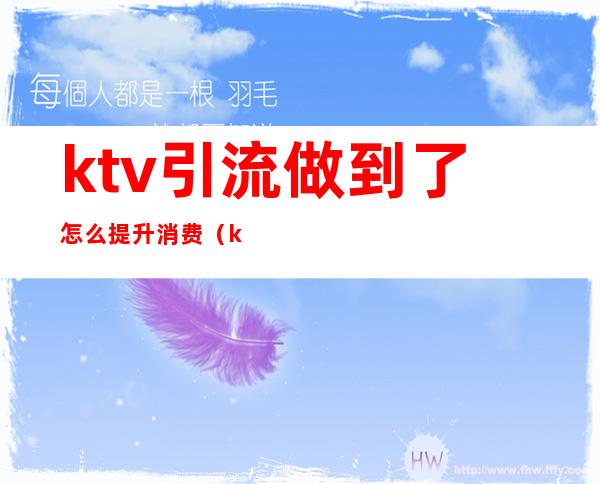 ktv引流做到了怎么提升消费（ktv如何引流客户）