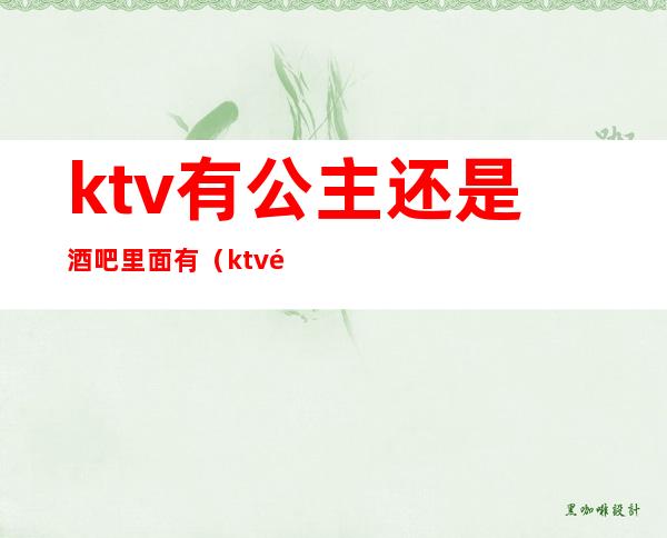ktv有公主还是酒吧里面有(ktv里都有公主吗)