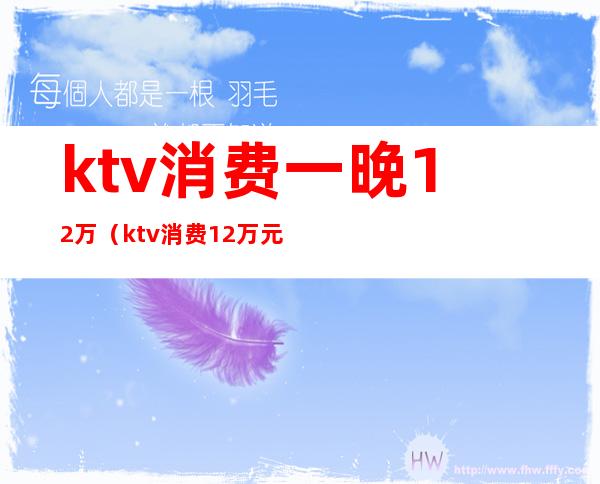 ktv消费一晚12万(ktv消费12万元)
