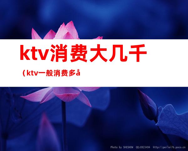 ktv消费大几千(ktv一般消费多少钱)