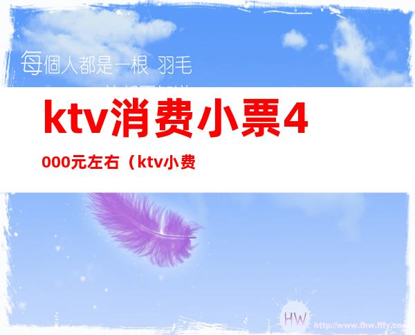 ktv消费小票4000元左右(ktv小费400是什么服务)