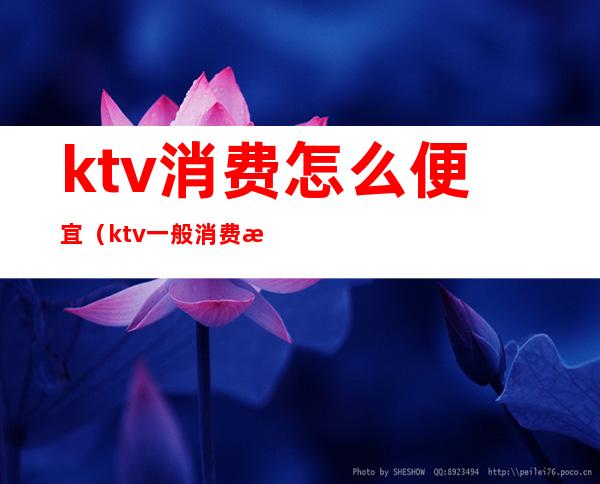 ktv消费怎么便宜(ktv一般消费怎么样多少钱)