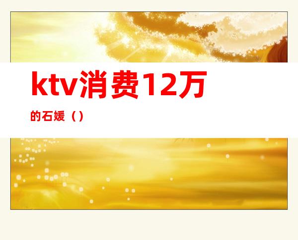 ktv消费12万的石媛()