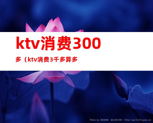ktv消费300多（ktv消费3千多算多吗）