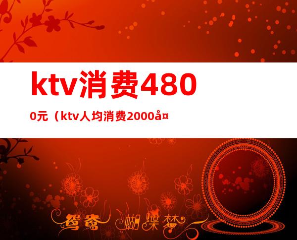 ktv消费4800元(ktv人均消费2000多)