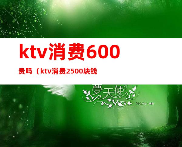ktv消费600贵吗(ktv消费2500块钱正常吗)