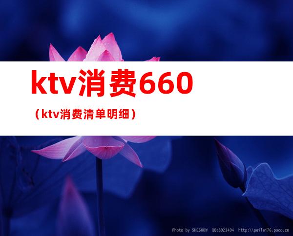 ktv消费660(ktv消费清单明细)