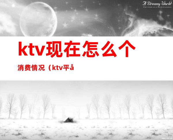 ktv现在怎么个消费情况(ktv平常消费)