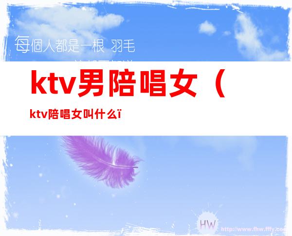 ktv男陪唱女(ktv陪唱女叫什么)