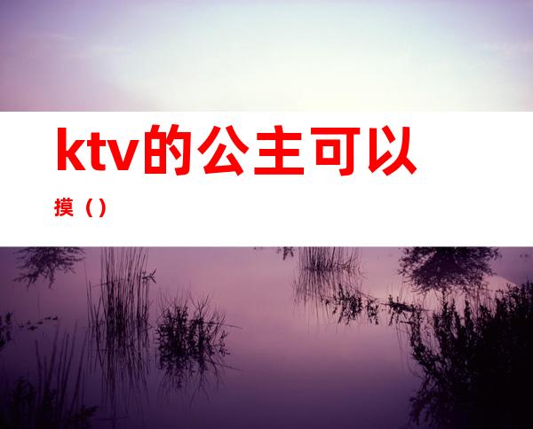 ktv的公主可以摸()