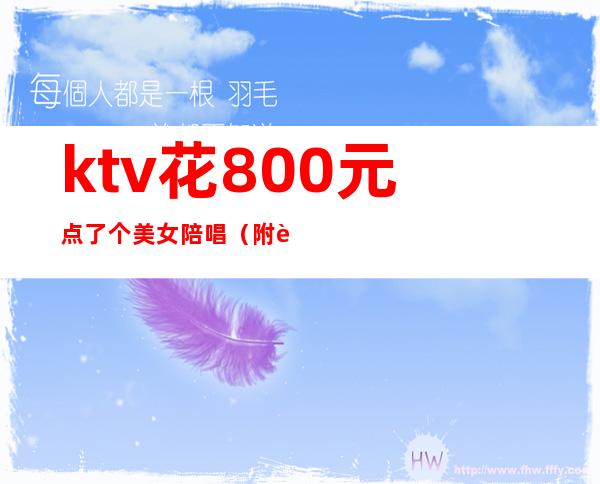 ktv花800元点了个美女陪唱(附近ktv陪唱女)