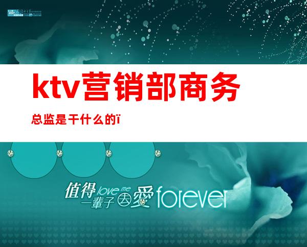 ktv营销部商务总监是干什么的()