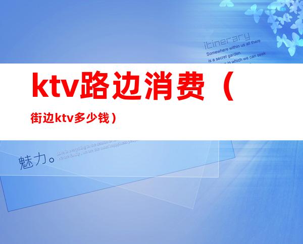 ktv路边消费(街边ktv多少钱)