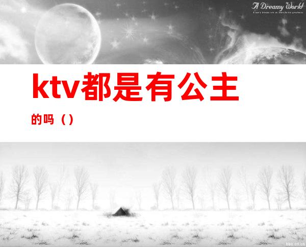 ktv都是有公主的吗（）
