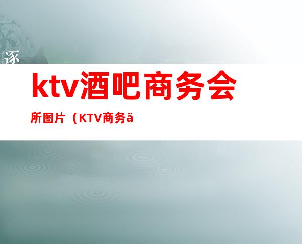 ktv酒吧商务会所图片(KTV商务会所)