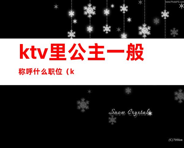 ktv里公主一般称呼什么职位（ktv公主还有什么称呼）