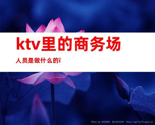 ktv里的商务场人员是做什么的()