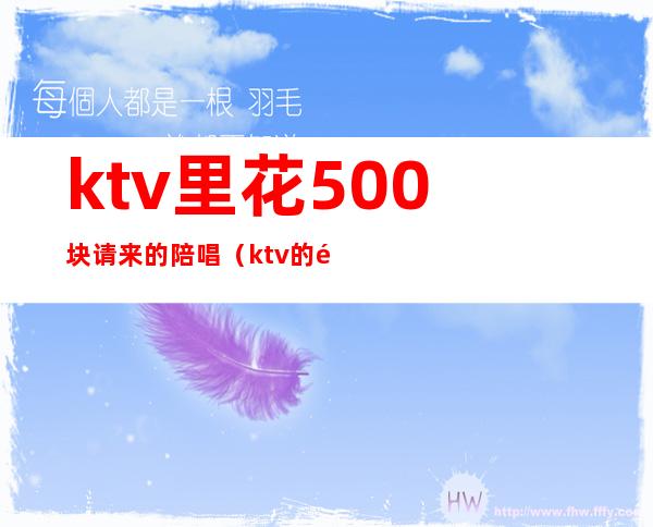 ktv里花500块请来的陪唱（ktv的陪唱多少钱）