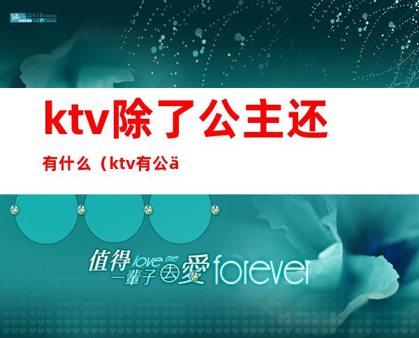 ktv除了公主还有什么(ktv有公主和什么)
