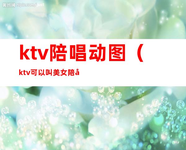 ktv陪唱动图(ktv可以叫美女陪唱)