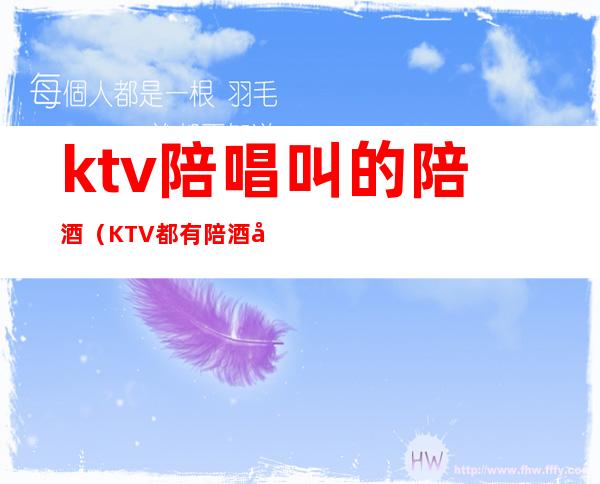ktv陪唱叫的陪酒(KTV都有陪酒吗)