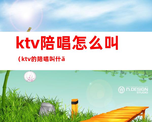 ktv陪唱怎么叫（ktv的陪唱叫什么）