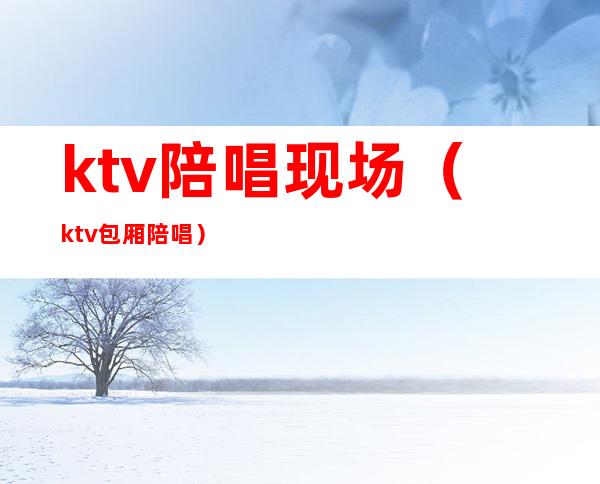 ktv陪唱现场（ktv包厢陪唱）