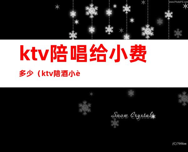 ktv陪唱给小费多少（ktv陪酒小费多少钱）
