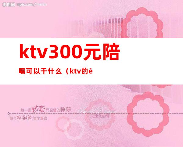 ktv300元陪唱可以干什么(ktv的陪唱500能做什么)