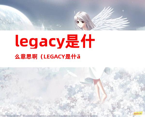 legacy是什么意思啊(LEGACY是什么意思啊)