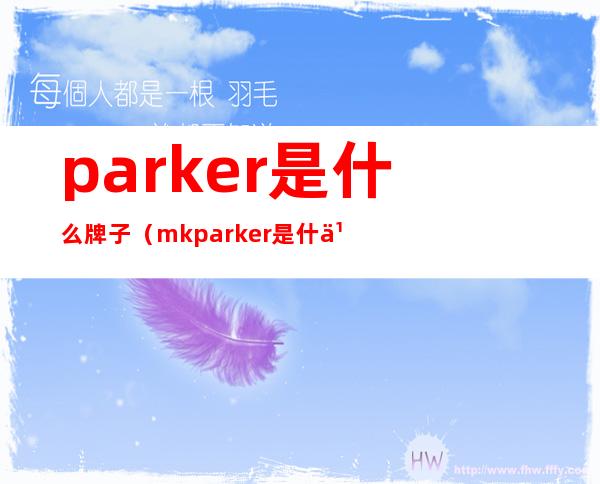 parker是什么牌子（mk parker是什么牌子）