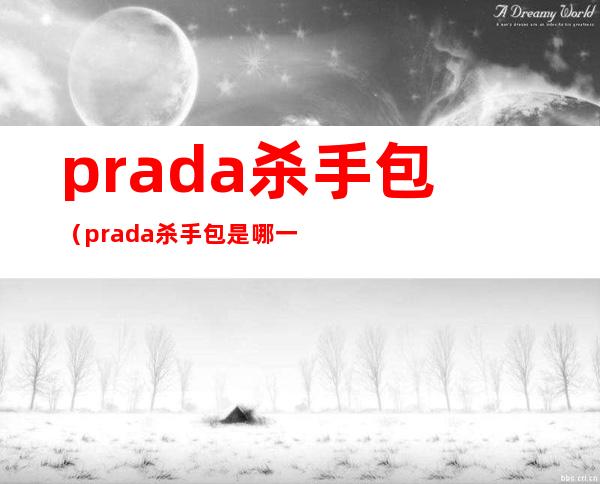 prada杀手包(prada杀手包是哪一年的)