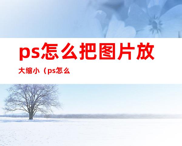 ps怎么把图片放大缩小(ps怎么样把图片放大缩小)
