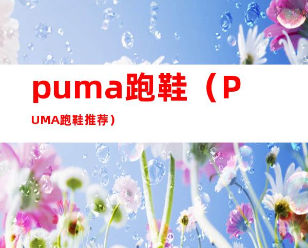 puma跑鞋(PUMA跑鞋推荐)