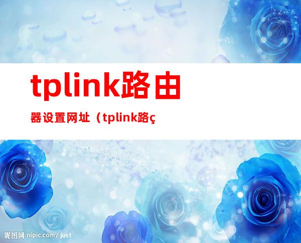 tplink路由器设置网址(tplink路由器设置网址默认密码)