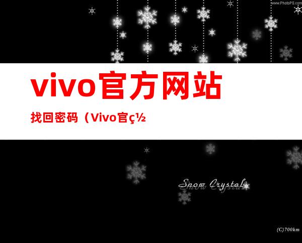 vivo官方网站找回密码(Vivo官网找回密码)